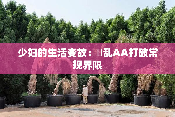 少妇的生活变故：婬乱AA打破常规界限