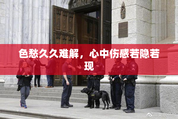 色愁久久难解，心中伤感若隐若现