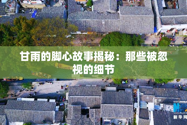 甘雨的脚心故事揭秘：那些被忽视的细节