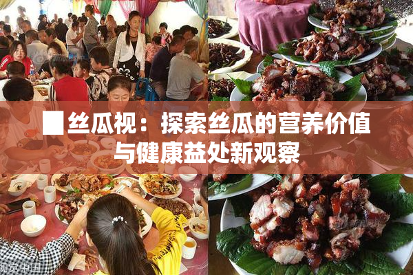 ▉丝瓜视：探索丝瓜的营养价值与健康益处新观察