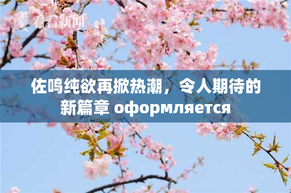 佐鸣纯欲再掀热潮，令人期待的新篇章 оформляется