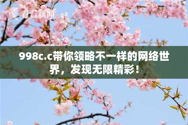 998c.c带你领略不一样的网络世界，发现无限精彩！