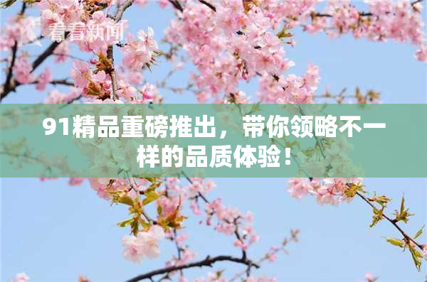 91精品重磅推出，带你领略不一样的品质体验！