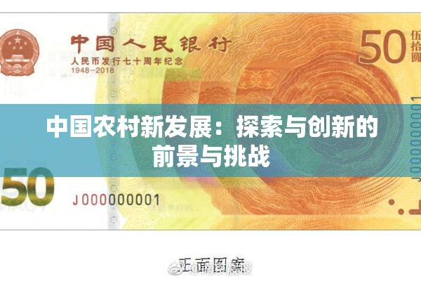 中国农村新发展：探索与创新的前景与挑战