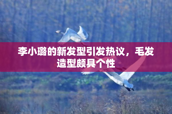 李小璐的新发型引发热议，毛发造型颇具个性