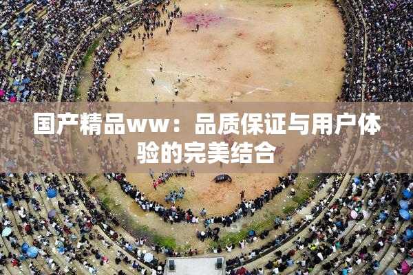 国产精品ww：品质保证与用户体验的完美结合