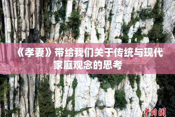 《孝妻》带给我们关于传统与现代家庭观念的思考