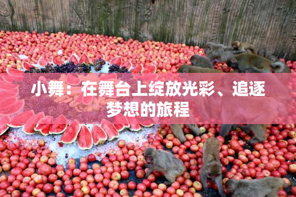 小舞：在舞台上绽放光彩、追逐梦想的旅程