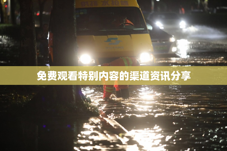 免费观看特别内容的渠道资讯分享