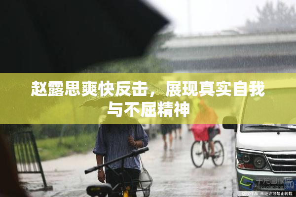 赵露思爽快反击，展现真实自我与不屈精神