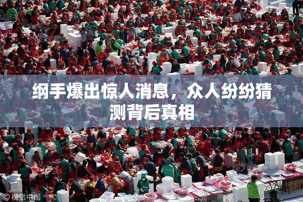 纲手爆出惊人消息，众人纷纷猜测背后真相