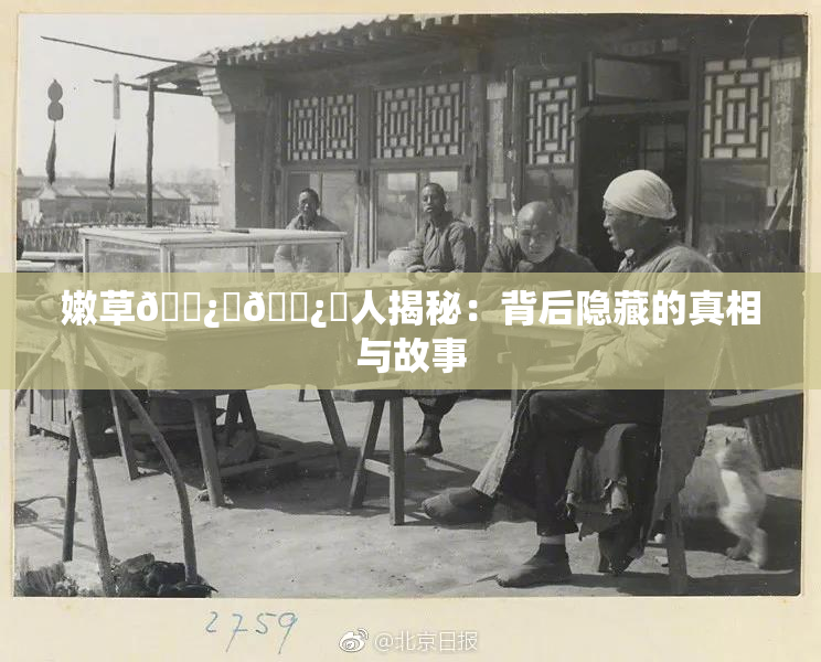 嫩草🌿‌🌿‌人揭秘：背后隐藏的真相与故事