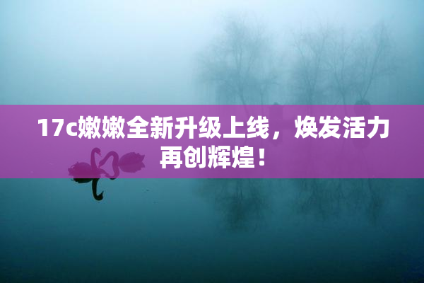 17c嫩嫩全新升级上线，焕发活力再创辉煌！