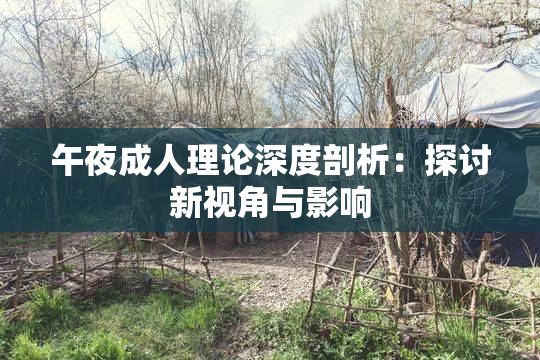 午夜成人理论深度剖析：探讨新视角与影响
