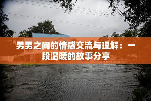 男男之间的情感交流与理解：一段温暖的故事分享