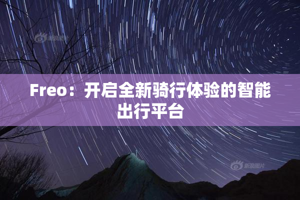 Freo：开启全新骑行体验的智能出行平台