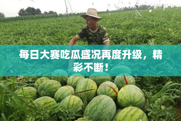 每日大赛吃瓜盛况再度升级，精彩不断！