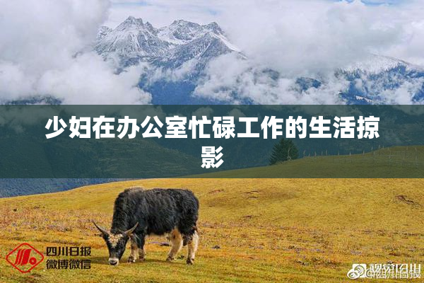 少妇在办公室忙碌工作的生活掠影