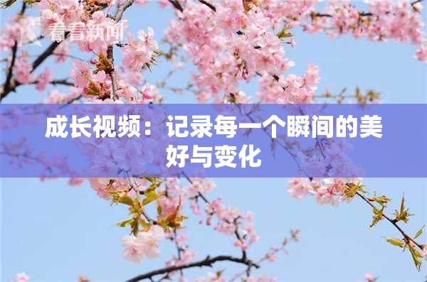 成长视频：记录每一个瞬间的美好与变化