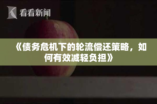 《债务危机下的轮流偿还策略，如何有效减轻负担》