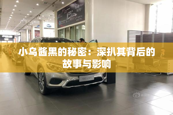 小乌酱黑的秘密：深扒其背后的故事与影响