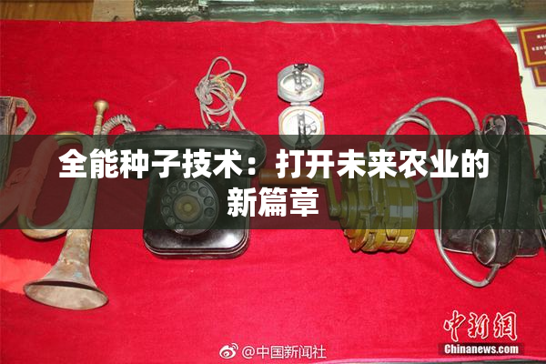 全能种子技术：打开未来农业的新篇章