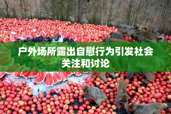 户外场所露出自慰行为引发社会关注和讨论