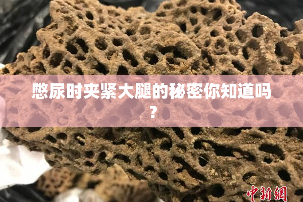 憋尿时夹紧大腿的秘密你知道吗？