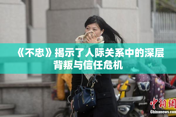 《不忠》揭示了人际关系中的深层背叛与信任危机