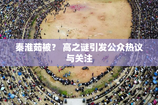 秦淮茹被？ 高之谜引发公众热议与关注