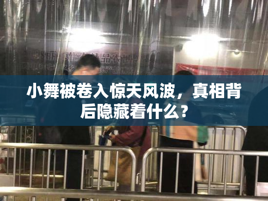 小舞被卷入惊天风波，真相背后隐藏着什么？