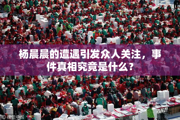 杨晨晨的遭遇引发众人关注，事件真相究竟是什么？
