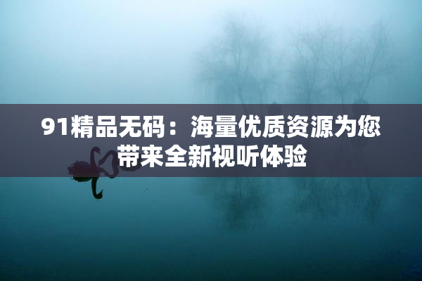 91精品无码：海量优质资源为您带来全新视听体验