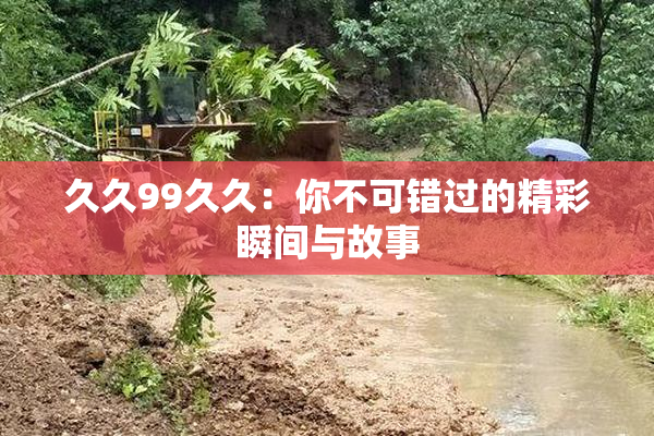 久久99久久：你不可错过的精彩瞬间与故事