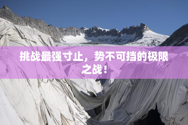 挑战最强寸止，势不可挡的极限之战！