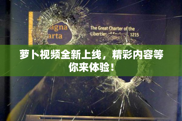 萝卜视频全新上线，精彩内容等你来体验！