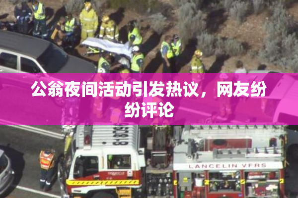 公翁夜间活动引发热议，网友纷纷评论
