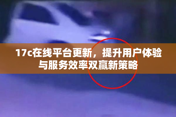 17c在线平台更新，提升用户体验与服务效率双赢新策略