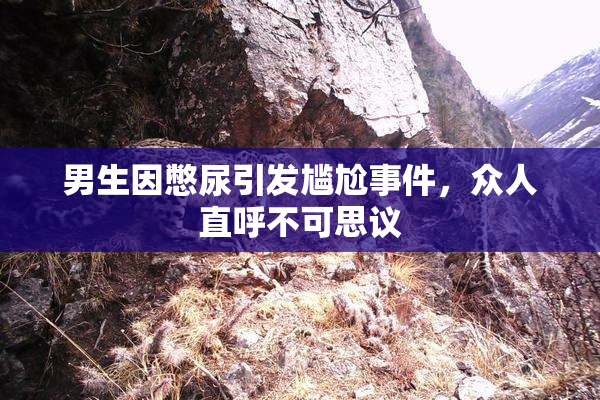 男生因憋尿引发尴尬事件，众人直呼不可思议