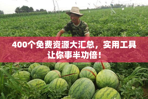400个免费资源大汇总，实用工具让你事半功倍！