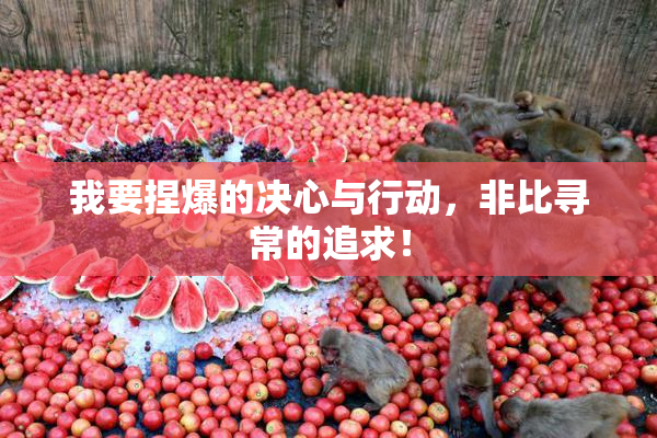 我要捏爆的决心与行动，非比寻常的追求！