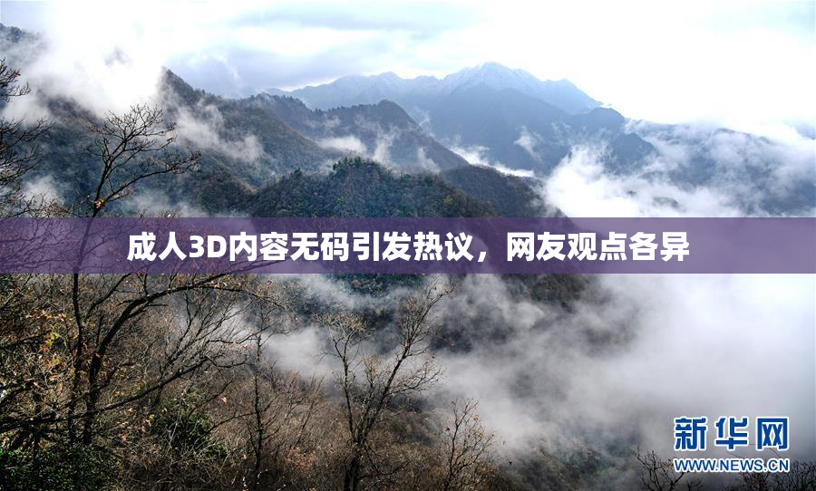 成人3D内容无码引发热议，网友观点各异