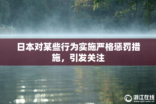 日本对某些行为实施严格惩罚措施，引发关注