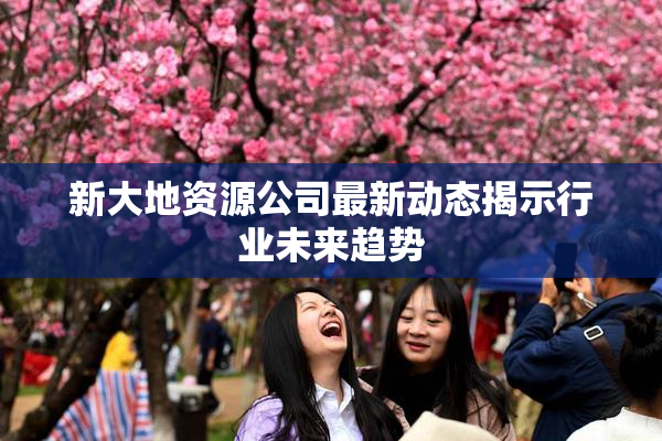 新大地资源公司最新动态揭示行业未来趋势