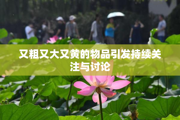 又粗又大又黄的物品引发持续关注与讨论