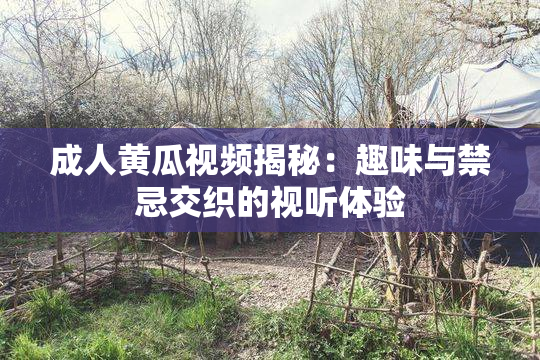 成人黄瓜视频揭秘：趣味与禁忌交织的视听体验