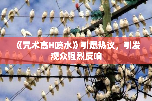 《咒术高H喷水》引爆热议，引发观众强烈反响