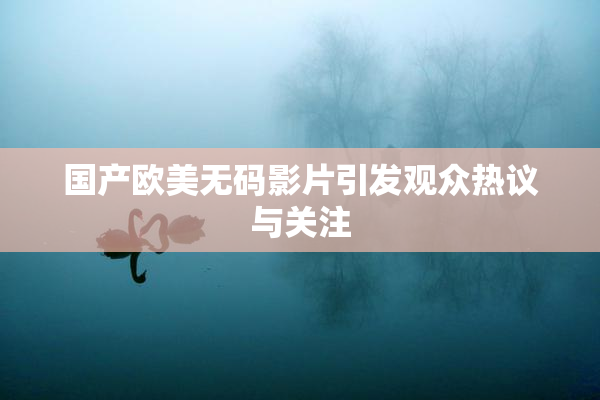 国产欧美无码影片引发观众热议与关注