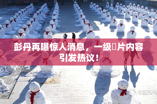 彭丹再曝惊人消息，一级婬片内容引发热议！