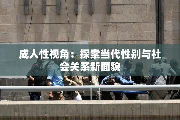 成人性视角：探索当代性别与社会关系新面貌